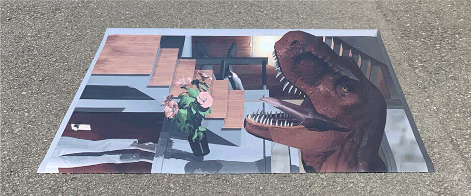 3.迷路のようなトリック3Dアート